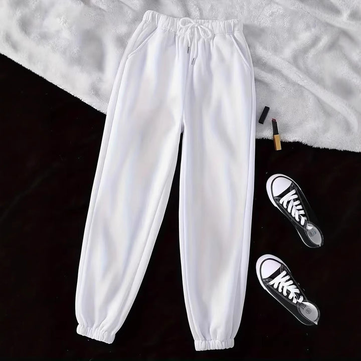 Dame sporty joggingbukser med elastisk talje og praktiske lommer Stilla