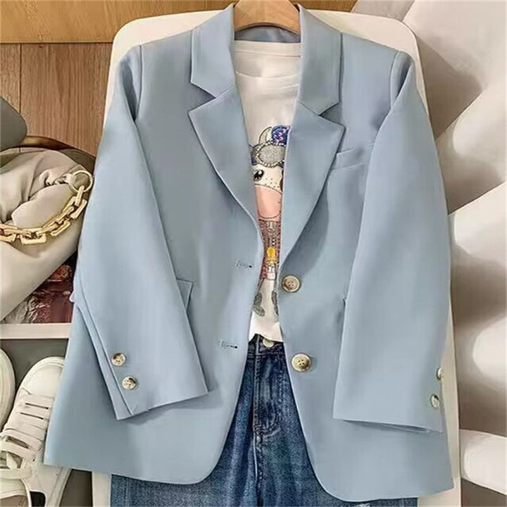 Kvindernes stilfulde blazer med tekstureret stof og elegante knapdetaljer Stilla