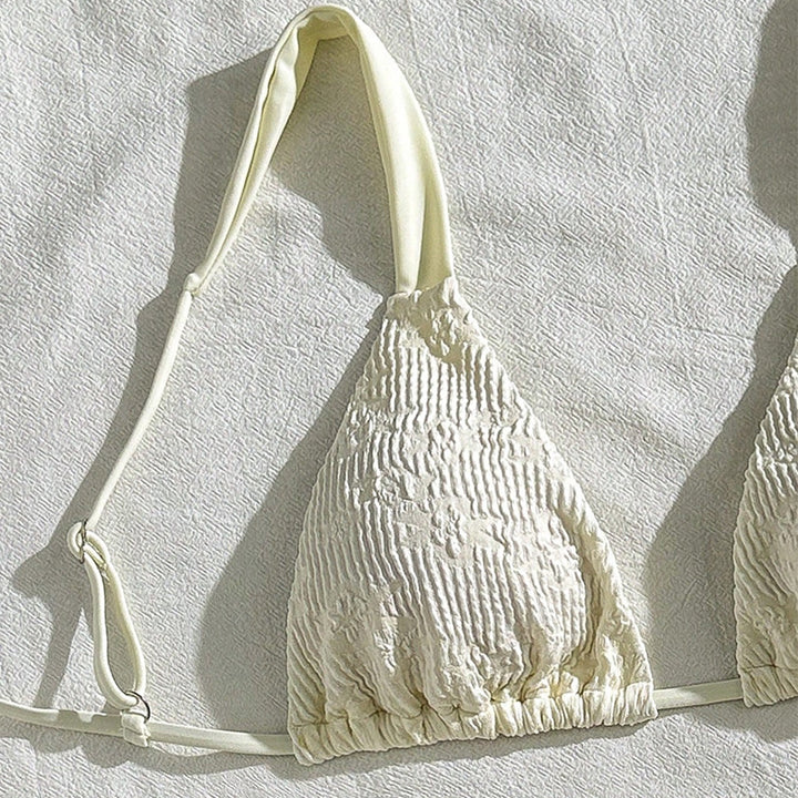 Dame Triangel-Bikini med ruchesdetaljer Skovae
