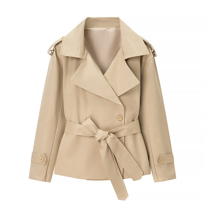 Kvindernes elegante og moderne trenchcoatjakke med bælte Stilla