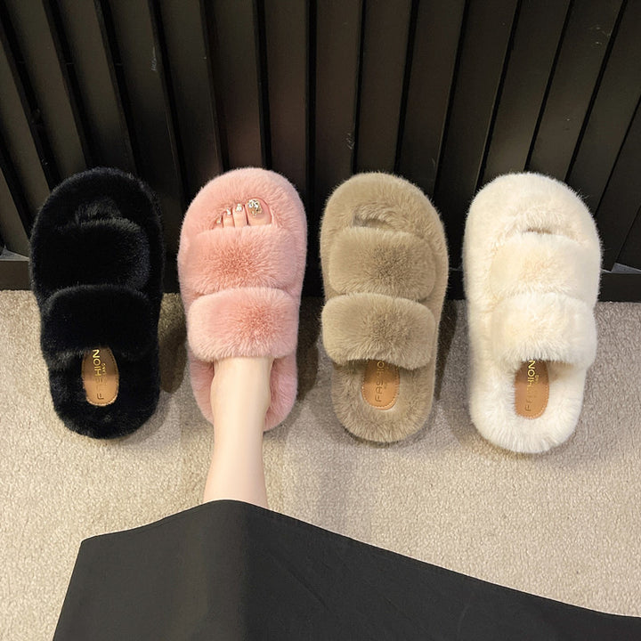Dame Fluffy Hjemmesko med ci-venligt Design Stilla