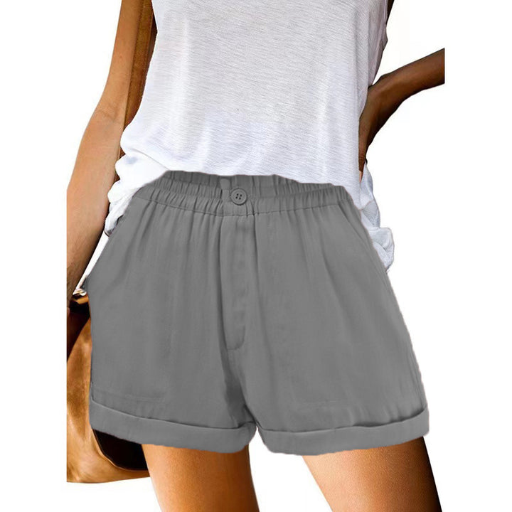 Dame fritids shorts med elastisk talje og trendy design Stilla