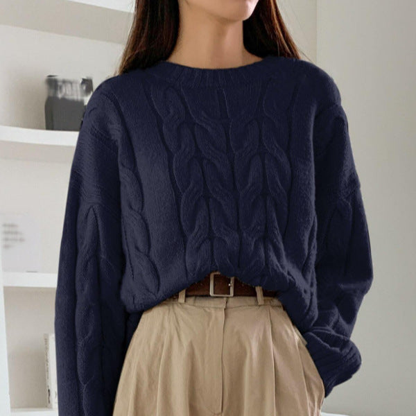 Femme Chunky Kabelstrikpullover Stilla