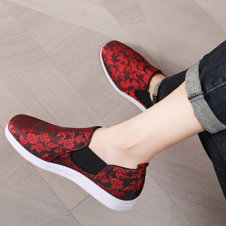Femme Blomstermønster Slip-On Sneakers Stilla