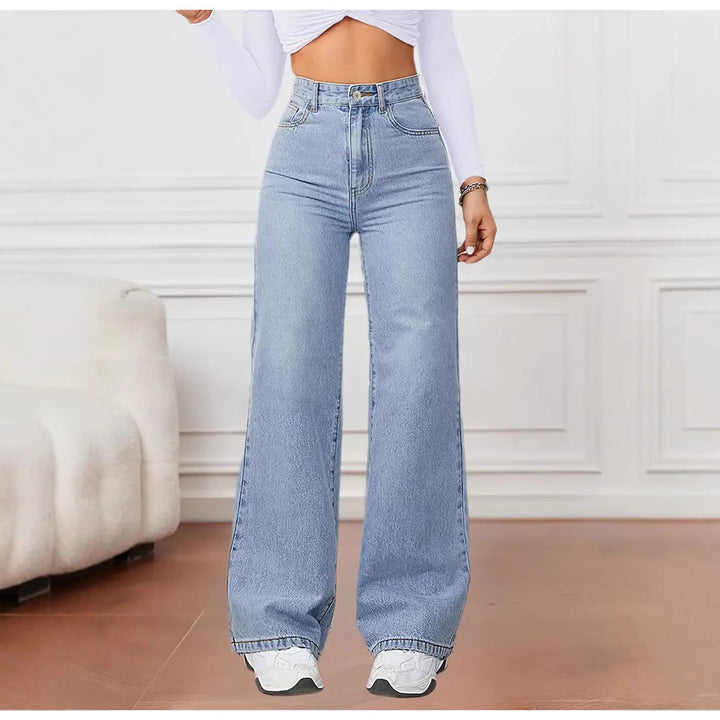 Damer Bred Jeans Stilla