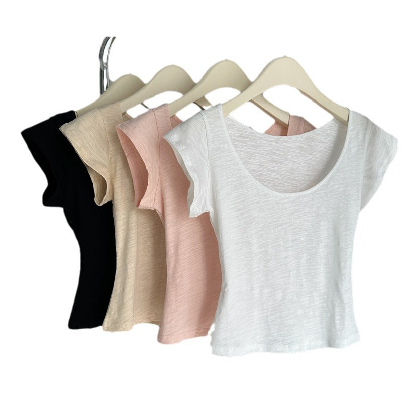 Dame Kortærmet Rundhals Basic T-shirt Stilla