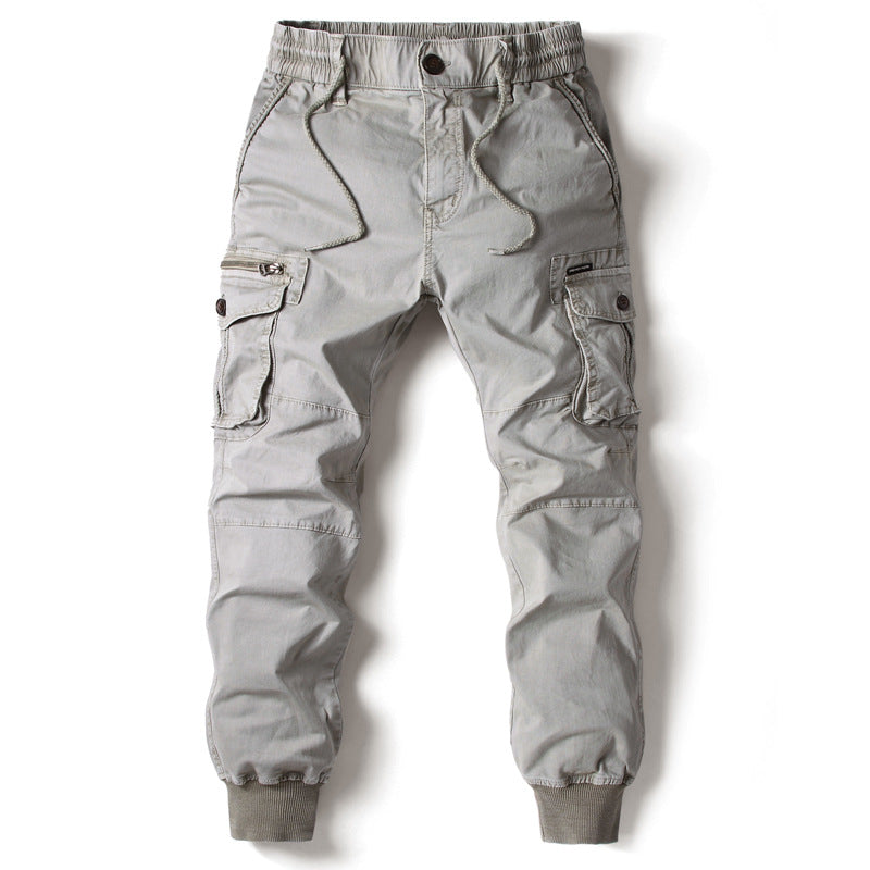 Herrer Cargo Jogger med justerbare manschetter og utility-lommer Stilla