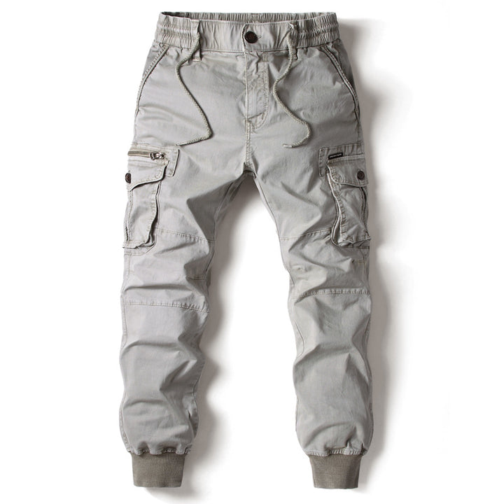 Herrer Cargo Jogger med justerbare manschetter og utility-lommer Stilla