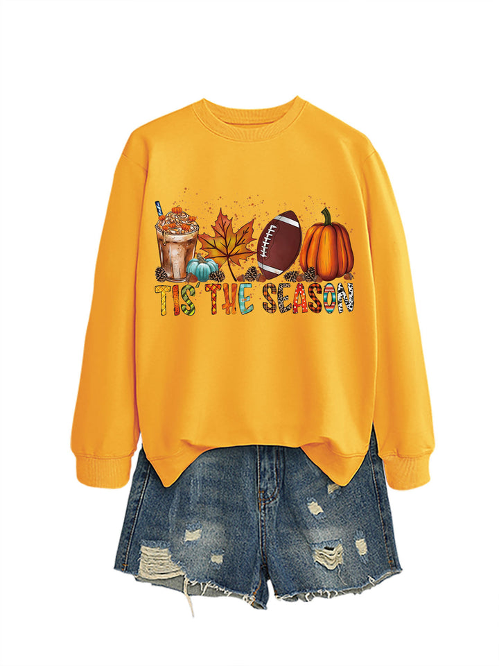 Women's sweatshirt with autumn motif and relaxed fit Stilla