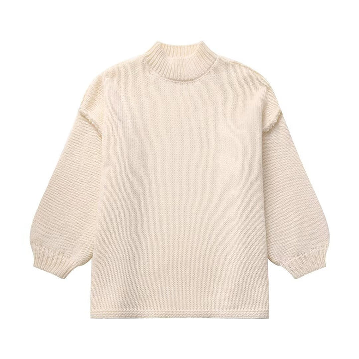 Femme Textured Knit Sweater Stilla