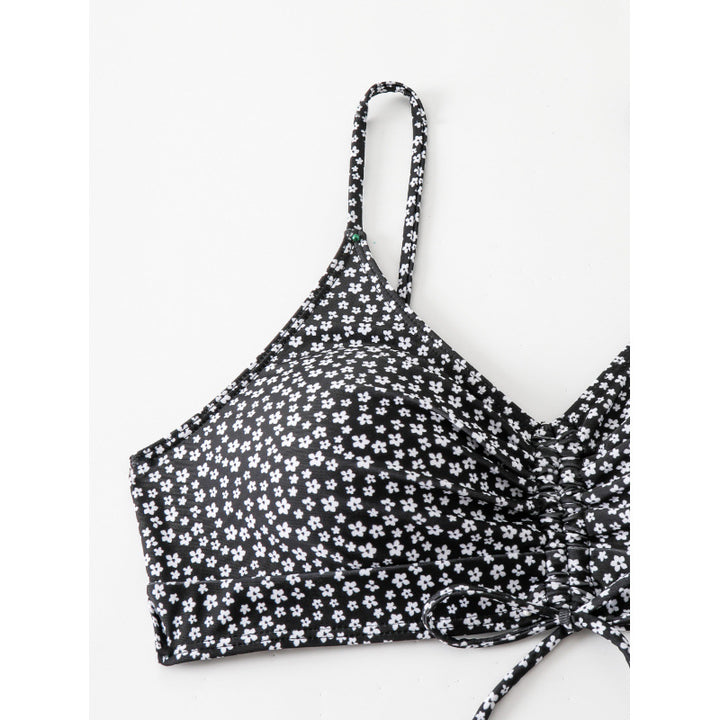 Dame Bikini-sæt med blomsterdesign og smart snit Skovae