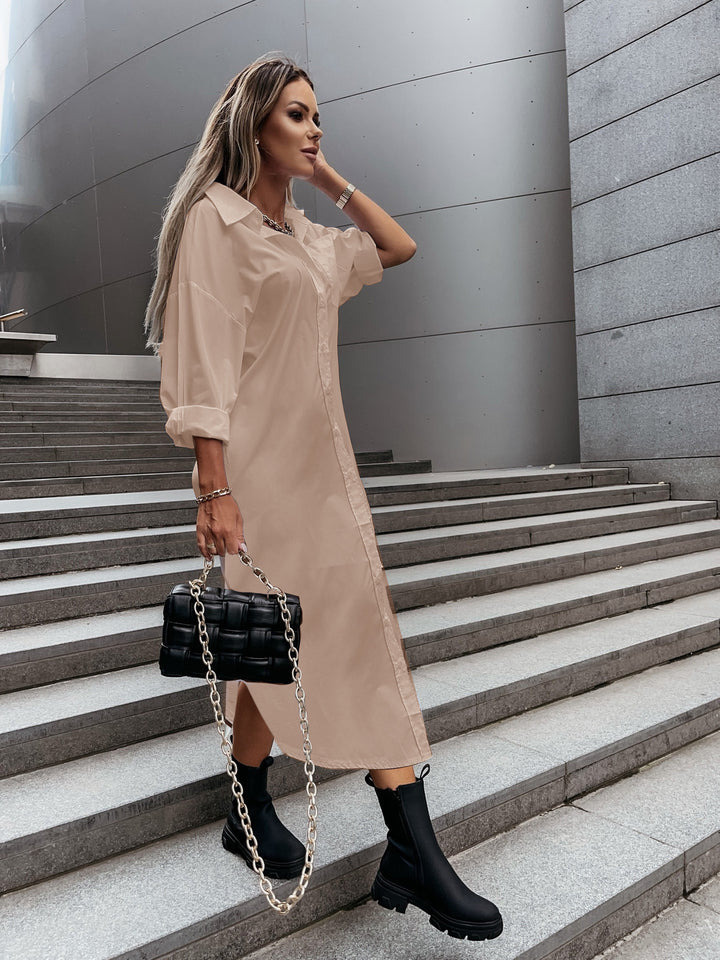 Dame Oversized Skjortekjole Stilla