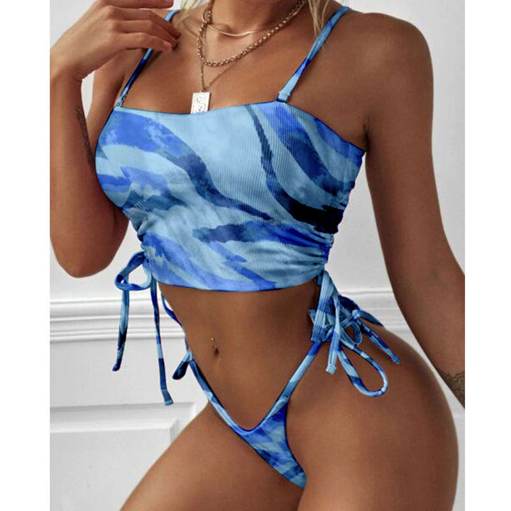 Dame Crop-Top Bikini med justerbare stropper Skovae