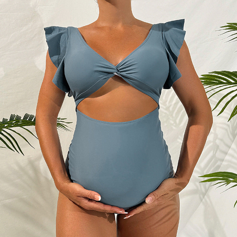 Dame Graviditet Cut-Out Bikini Badedragt Stilla