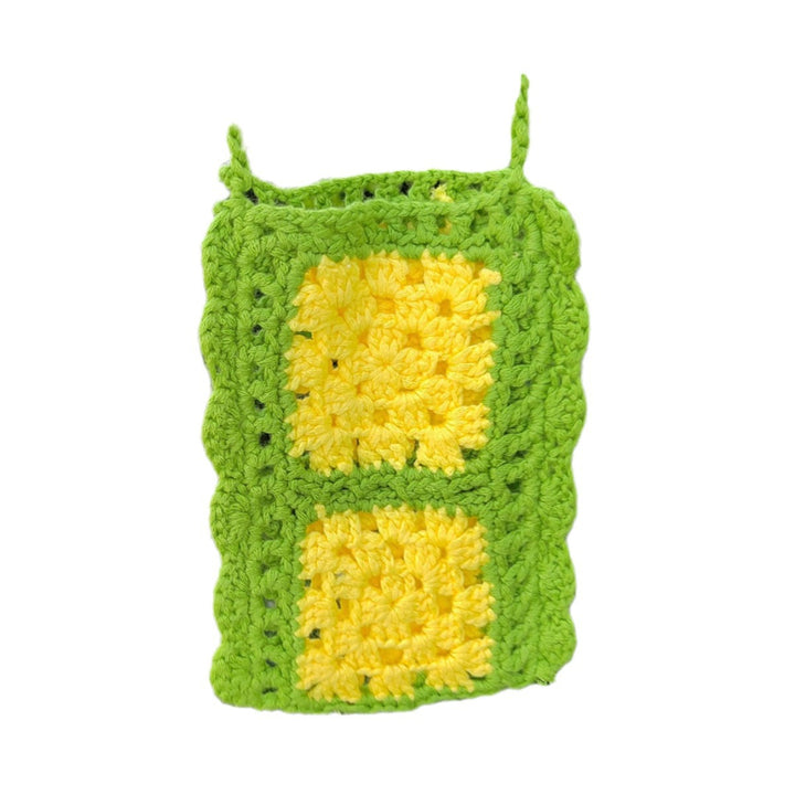 Dame hæklede håndtaske i den glade Granny-squares design Stilla