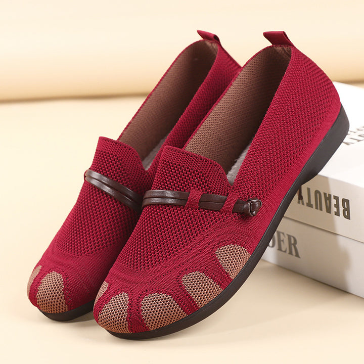 Femme Let strik Slip-On Balletsko Stilla