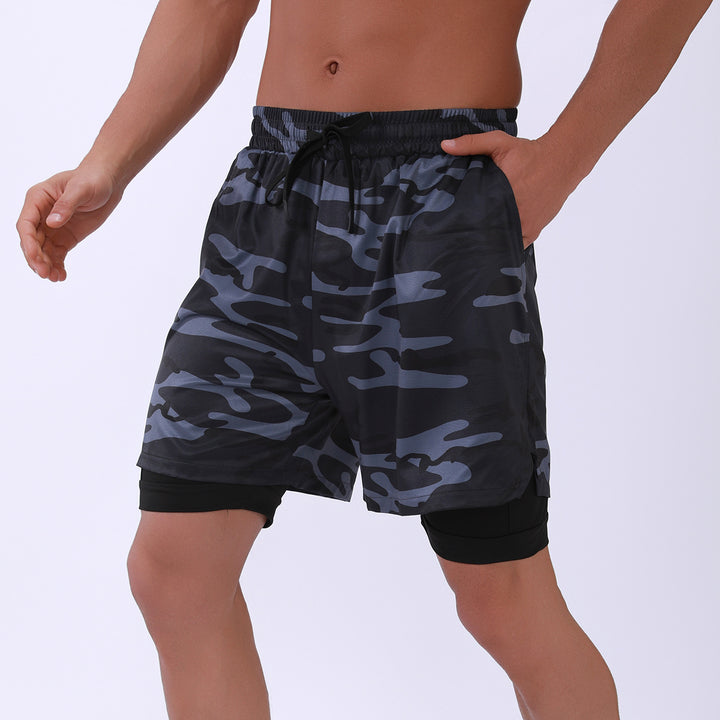 Herrer Sporty Cargo Shorts med Inderslip Stilla