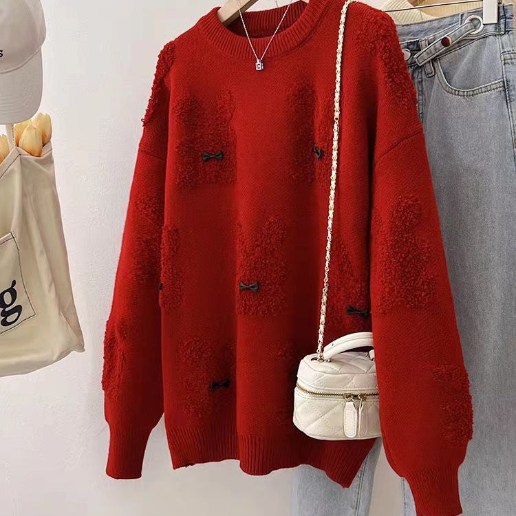 Damer hyggelig sweater med legende dyre applikationer Stilla