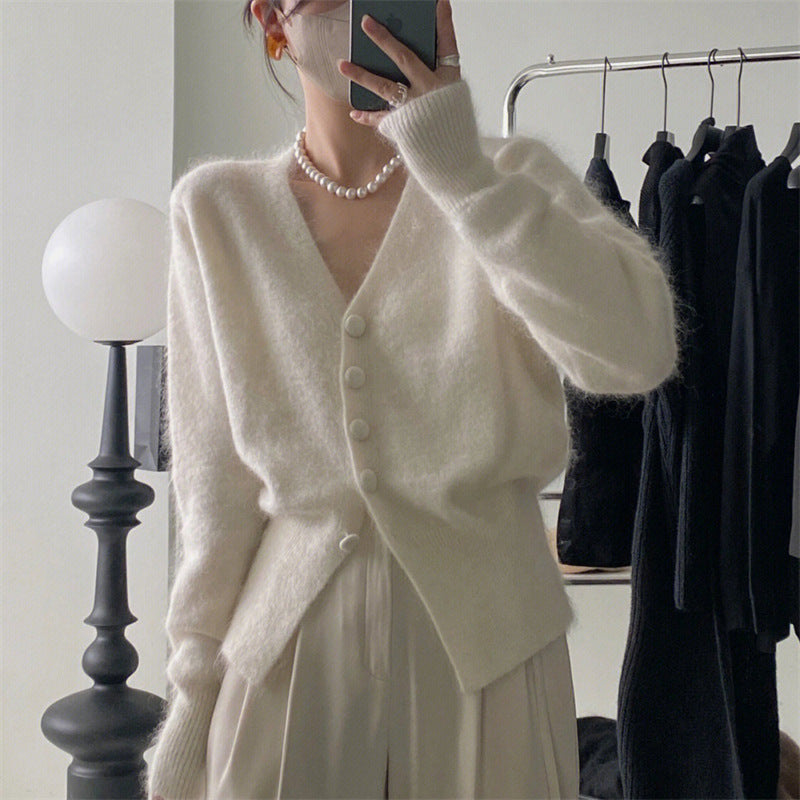 Femme Blød Struktureret Knap-Cardigan Stilla 1749828151