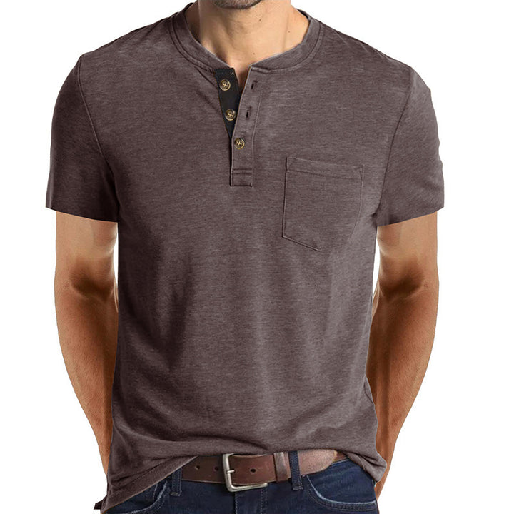Stilfuld herre Henley-shirt Stilla