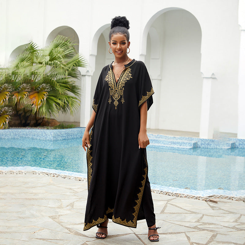 Dame Kaftan med filigran Boho-mønster Stilla