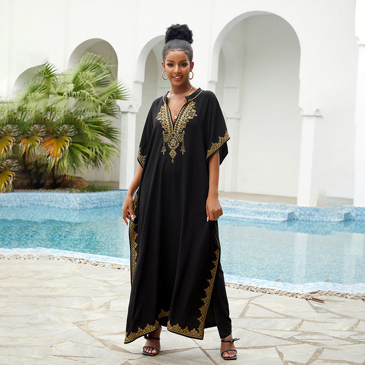 Dame Kaftan med filigran Boho-mønster Stilla
