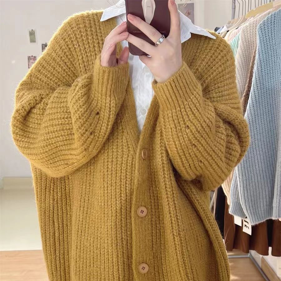 Kvinders hyggelige strikcardigan med oversized snit Stilla
