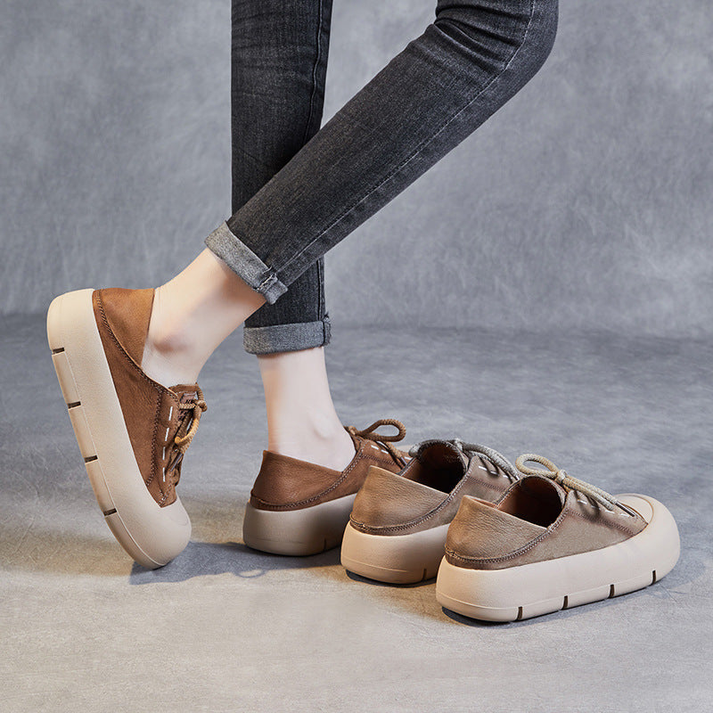 Dame Chunky-Sål Snørebånd Sneakers med åndbart Overmateriale Stilla