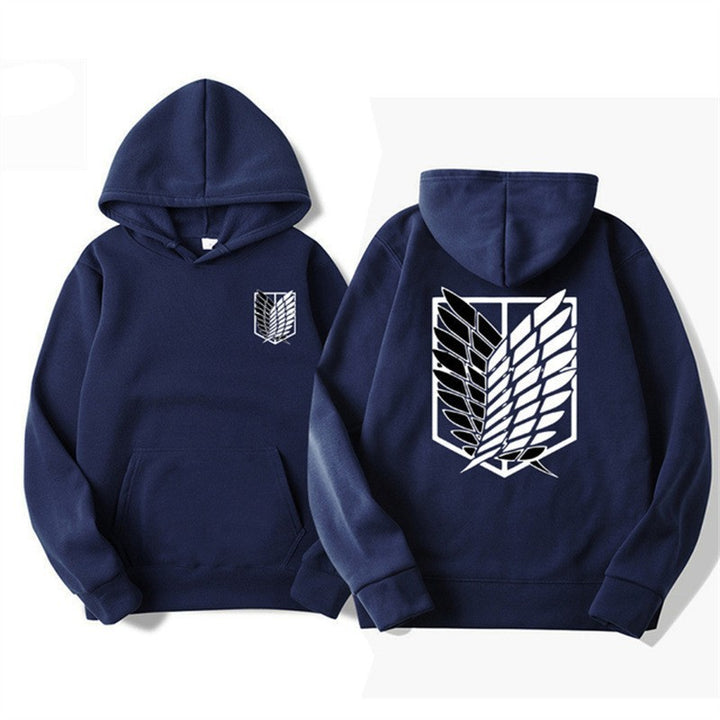Dame hoodie med moderne anime design og praktisk kengurulomme Skovae