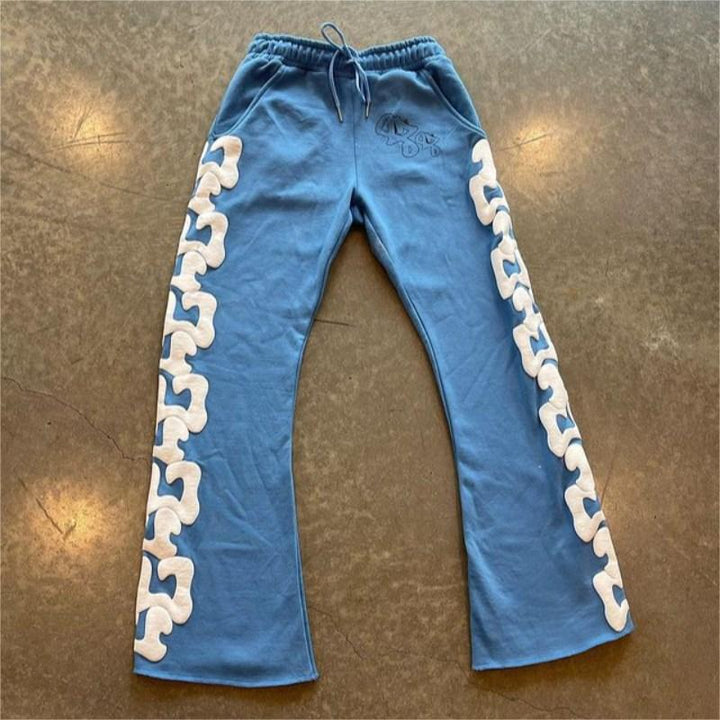 Kvinders sweatpants med kreative side detaljer og behagelig pasform Skovae