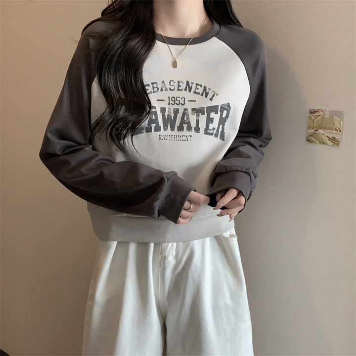 Dame Casual Grafik Rundhals Sweatshirt Stilla