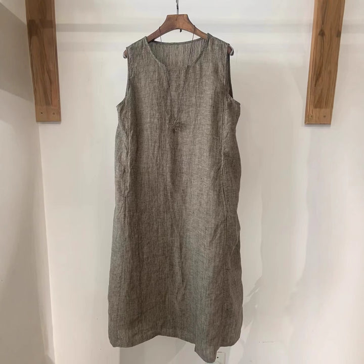 Femme Relaxed Fit Linned Shift Kjole Stilla