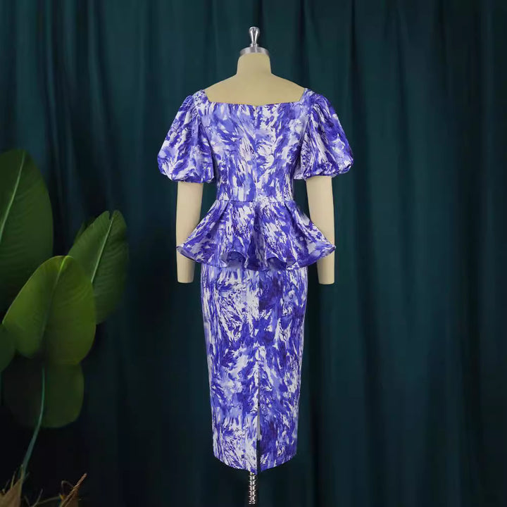 Dame stilfuld Peplum Kjole Skovae