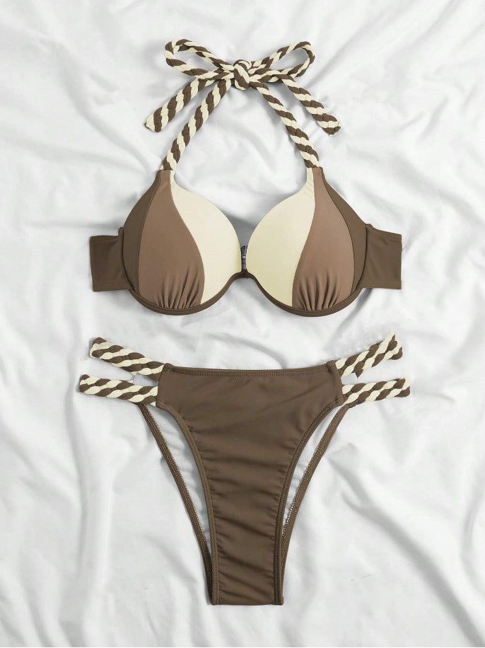 Femme Farverigt Bikini-Sæt Stilla
