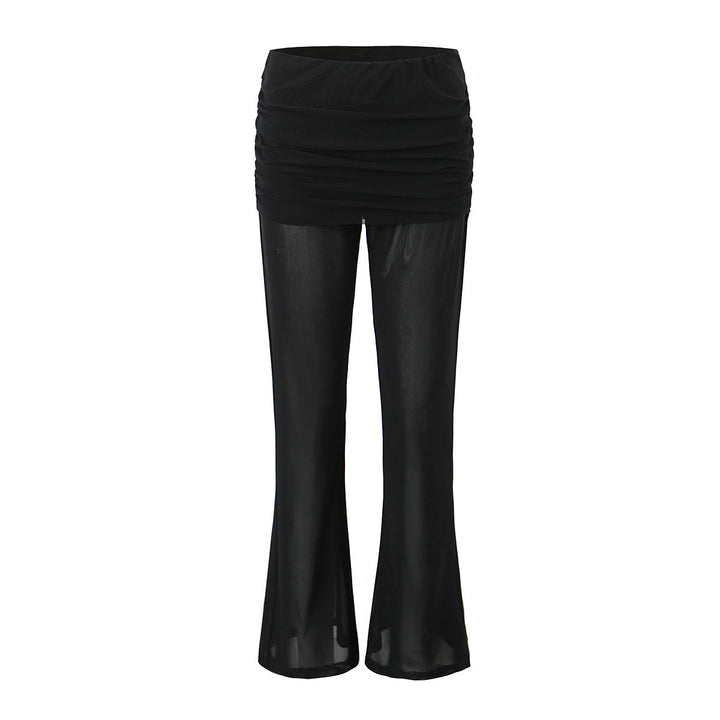 Dame løstsiddende flæse tights med elastisk liv Stilla