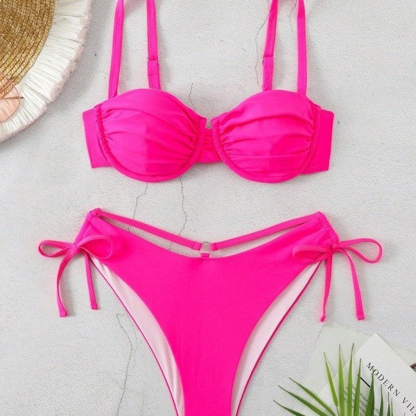 Femme Raffung Underwire Bikinisæt Stilla