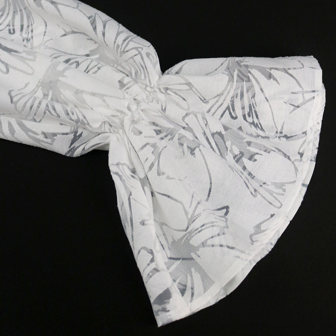 Damer Elegant Bluse med voluminøse ærmer og blomstermotiv Skovae