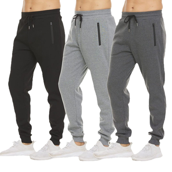 Herre sporty joggingbukser med praktiske lommer og elastisk talje Skovae