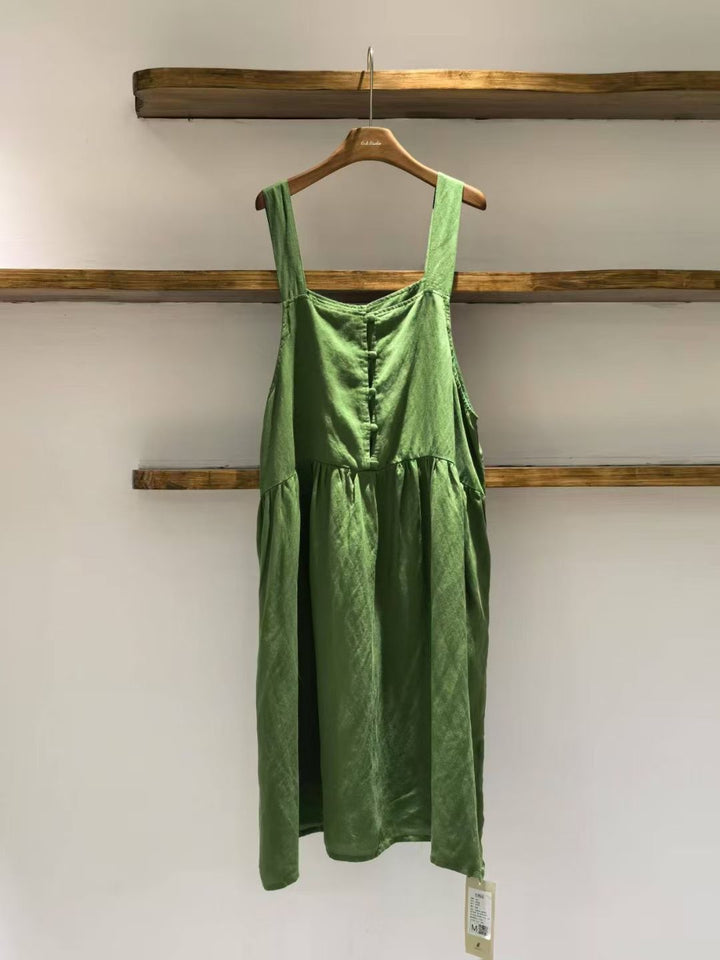 Femme Afslappet Fit Knap-Front Solkjole Stilla