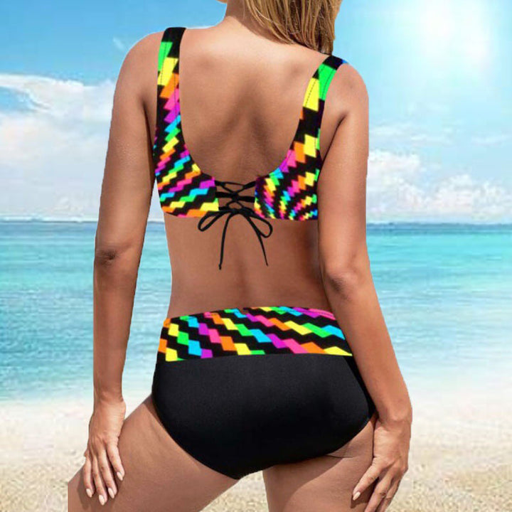 Dame Bikini-sæt med komfortabelt indpakningsdesign Skovae