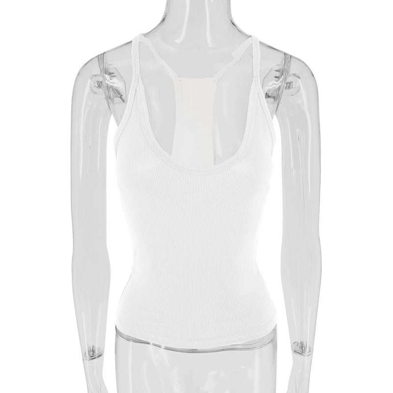 Dame Sporty Stretch-top med slank pasform Skovae