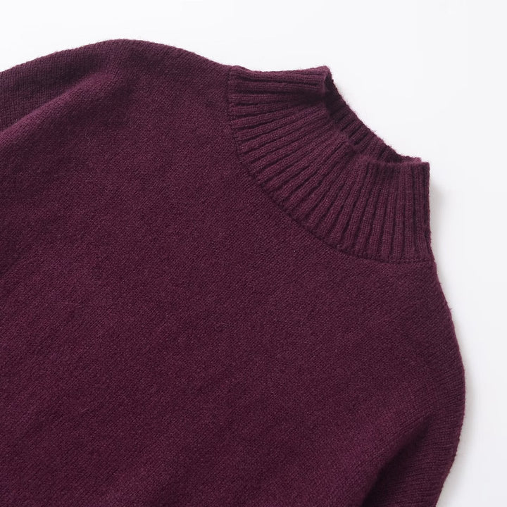 Femme Cozy Højkrave Strikpullover Stilla