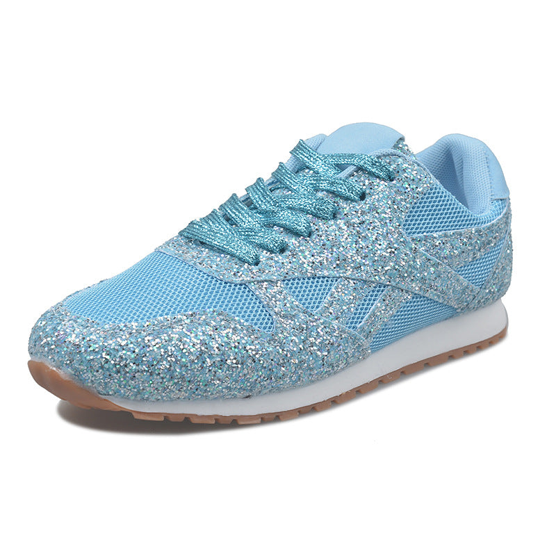 Dame Sneakers med glitrende strassdesign og åndbar overmaterialestruktur Stilla
