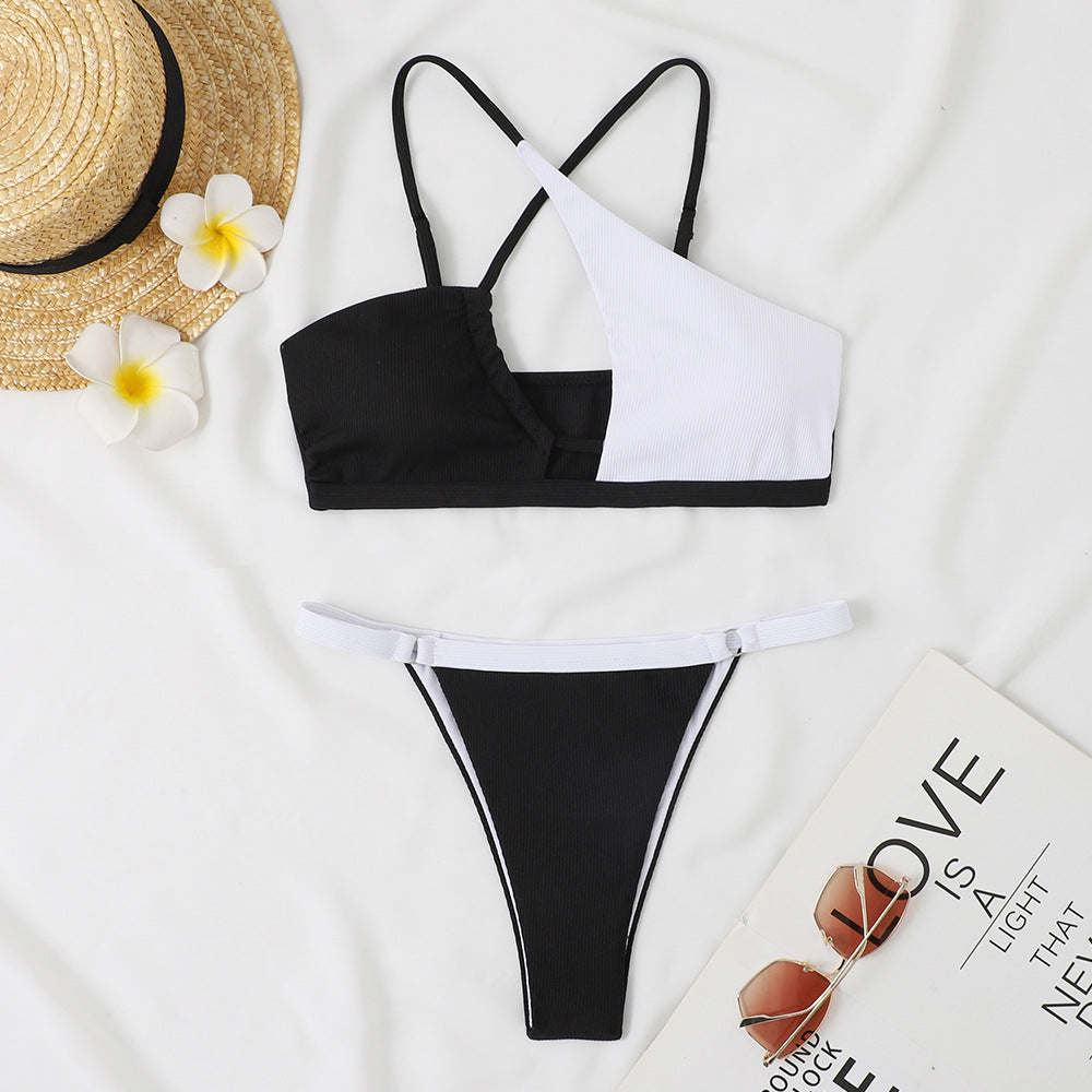 Femme Rippasymmetrisk Bikini-sæt Stilla