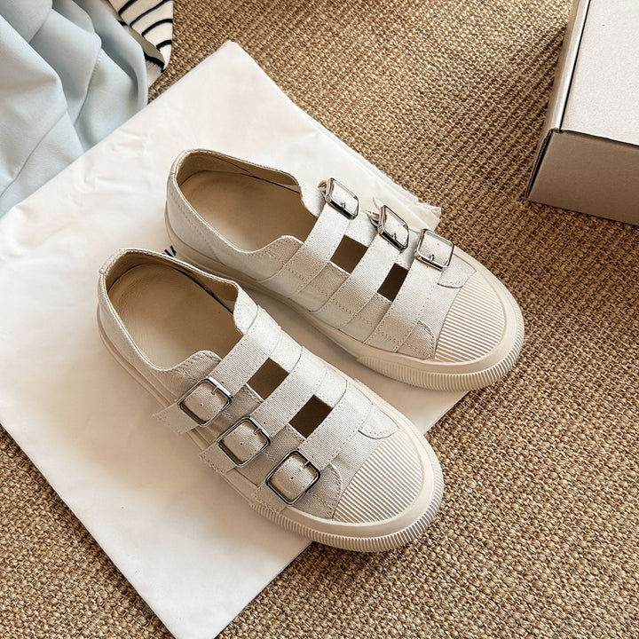 Femme Casual Spænde Slide Sneakers Stilla