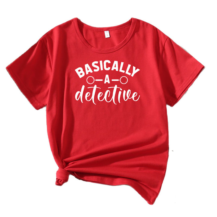 Kvinder Skør Detektiv Humor T-Shirt Stilla