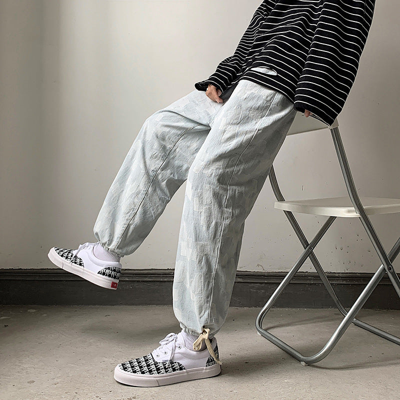 Herrer afslappet fritidsbukser med struktureret design og praktiske lommer Stilla