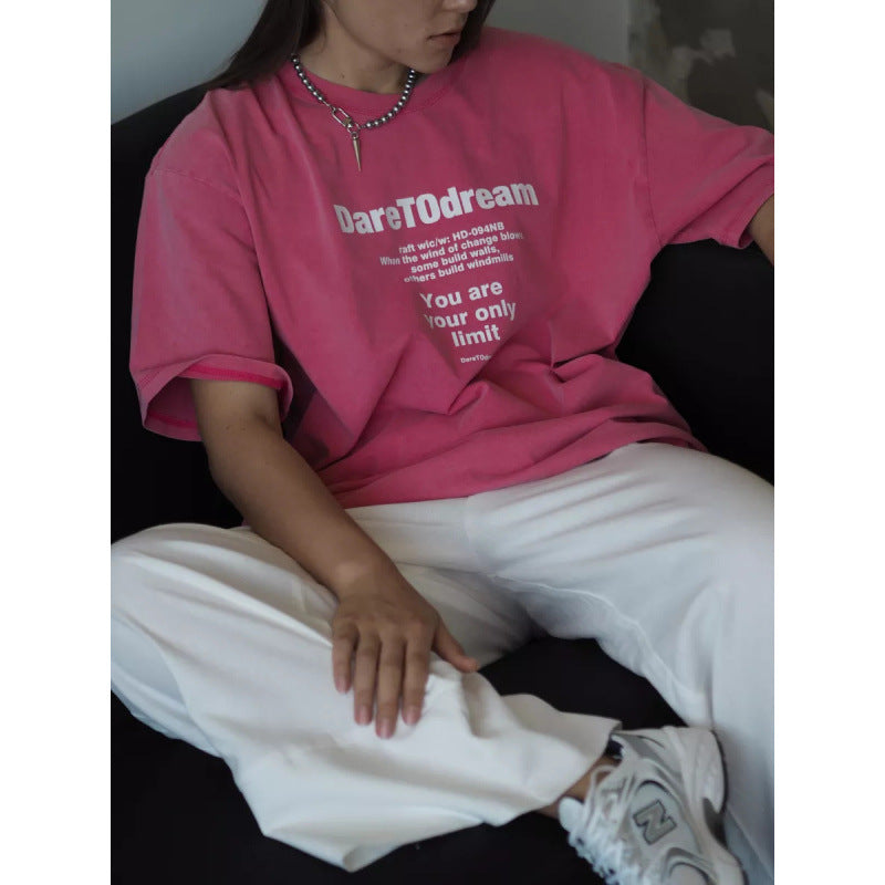 Dame T-shirt med inspirerende citatdesign Stilla