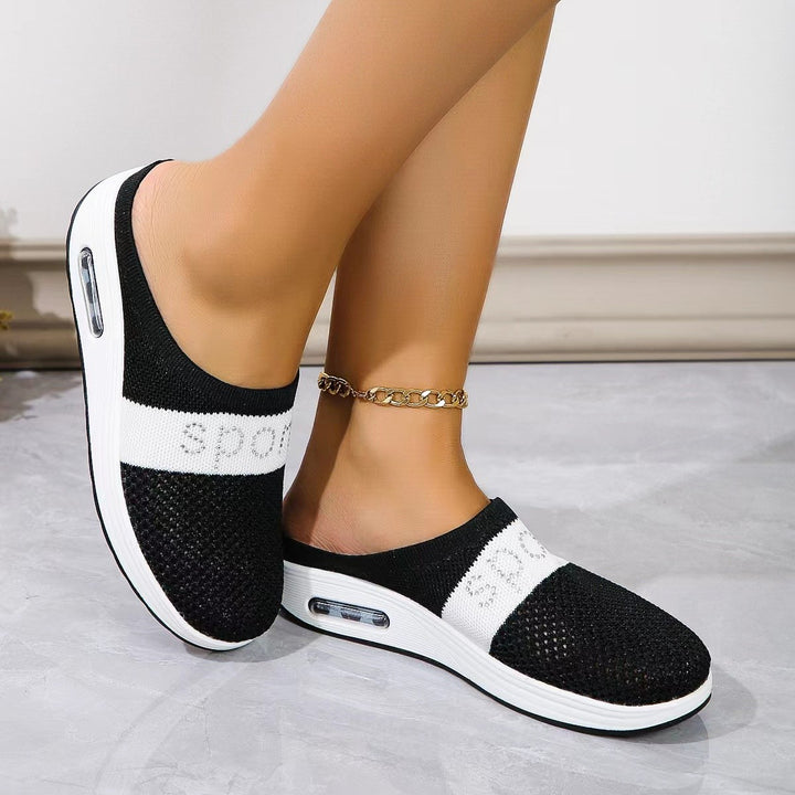 Dame Komfortable Slip-On Sneakers med åndbart mesh-overmateriale Stilla