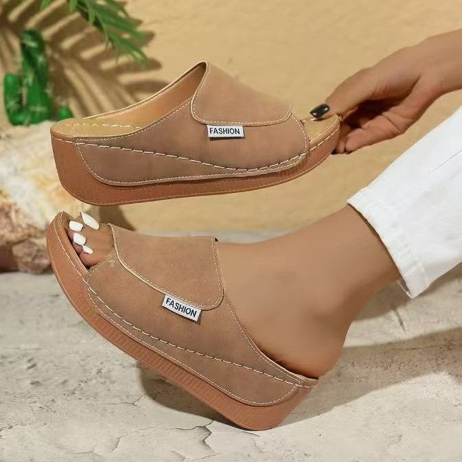 Dame Chic Platform Slide Sandaler Stilla